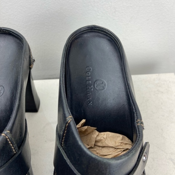 Cole Haan Sabrena Leather Heeled Slip On Clog - Picture 8 of 16